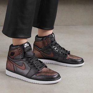 NWOT Air Jordan 1 Fearless Metallic Sneakers